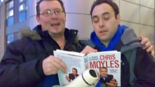 Aled and this bloke enjoy a read together