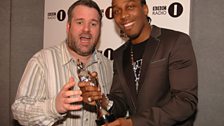 Don't drop your Best British Urban Act trophy, Lemar - concentrate!