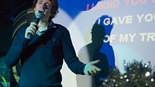 Radio 1 early morning host Greg James wowed the crowd with Eamon's '**** It (I Don't Want You Back)'