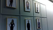 We have decorated it by putting our totally untouched portraits on the wall...