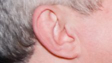 This ear belongs to a friend of the show who is big in the music business...