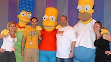 We also got to hang out with the world's most famous family - the Simpsons...