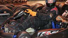 Chris, N-Dubz and our winner go karting - 12 Jan 2010 - 3