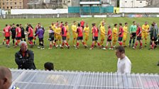 The One Royal Welsh Regiment take on Bangor City FC at their home ground