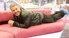 Chris settles in to the Big Brother house...