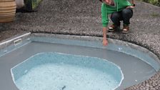 Matt Fincham tests the water for some hot tub action.