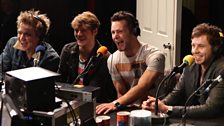 Chris chats to McFly about their muscles and super website.