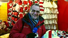 The Christmas hat stall