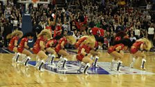 The entertainment did last quite a while. The Raptors' girls are on now.