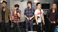 The Wanted perform in the Live Lounge with Chris and Dave on percussion!