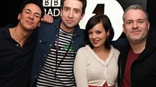 Lily Allen joined the guys while Grimmy was in