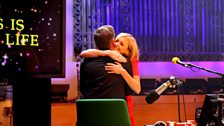 Fearne dishes out the cuddles for Chris