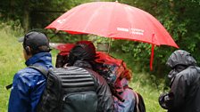 Filming during a downpour