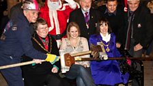 Beccy, the Bridgwater residents and Father Christmas