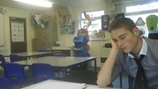 Jamie bored at school