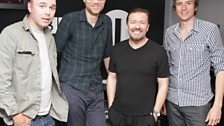 Karl Pilkington, Stephen Merchant and Ricky Gervais - 19 July 2010