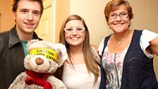 Greg, Ryan Bear, host Lindsay and Mum Ailsa