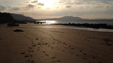 Buncrana Beach, mid afternoon in December