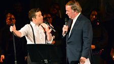 Joe McElderry with Sir Terry