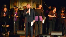 Sir Terry with the London Community Gospel Choir