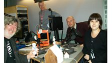 John Wilson and his guests in the Front Row studio