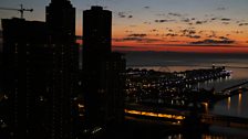 Sunset at Navy Pier