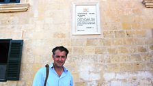 James Holland in St George’s Square, Valletta...