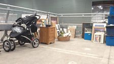 Prams and pictures looking for a new home.