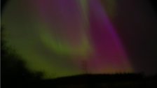 The Northern Lights at Dingwall, Scotland