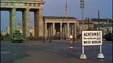 Brandenburg gate with troops in front