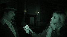 This is what doing an interview in the dark looks like