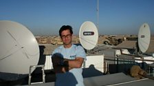 BFBS Presenter Richard Hatch on the roof of the studios