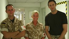 Corporal Keith Rawlins, Corporal Zoe Becket and Captain Carl Southern