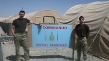 Sergeant Tony Glynn and Lance Corporal Mitchell of 40 Commando Royal Marines