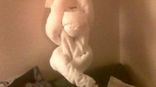 Towel sculptures! - 2