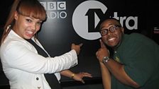 Big smiles from Mpho and MistaJam