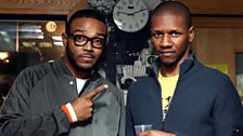 MistaJam with Giggs outside the studio