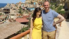 Aoibhinn and Joe at Popeye village