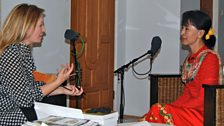 Kirsty Young interviewing Aung San Suu Kyi in her Naypyitaw home, Burma, 18 Dec 2012