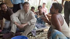 Bill visits a polio program - India