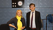 Sarah Walker with Alan Rusbridger