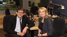 Sarah Walker with Alan Rusbridger