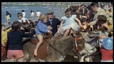 The traditional seaside donkey ride