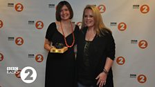 Best Original Song winner Emily Portman with Mary Chapin Carpenter who presented the award