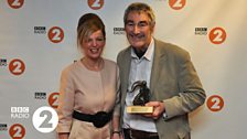 Folk Singer of the Year Nic Jones with Clare Grogan who presented the award