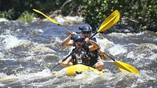 Greg James rows the Zambezi