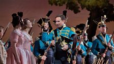 Mariusz Kwiecien as Sergeant Belcore in Donizetti’s “L’Elisir d’Amore.”