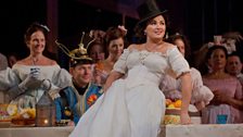 Anna Netrebko as Adina in Donizetti’s “L’Elisir d’Amore.”