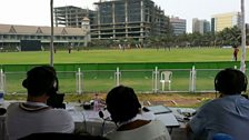 View from TMS "Commentary Box" at the BKC Ground Mumbai