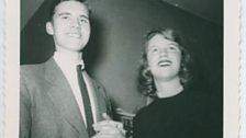 Sylvia with boyfriend Myron Lotz, the inspiration for her poem 'Mad Girl's Love Song'.